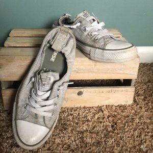 Elastic back converse slip ons